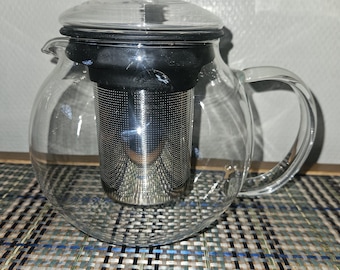 Artland Glass Teapot with Stainless Steel Infuser with Tags