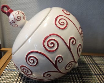 Real Home kerstornament koekjestrommel