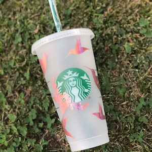 Hummingbird reusable Starbucks cup | Birthday Gift | Best Friend Gift | Wedding | Anniversary | Just Because | Quiceanera