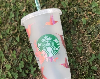 Hummingbird reusable Starbucks cup | Birthday Gift | Best Friend Gift | Wedding | Anniversary | Just Because | Quiceanera