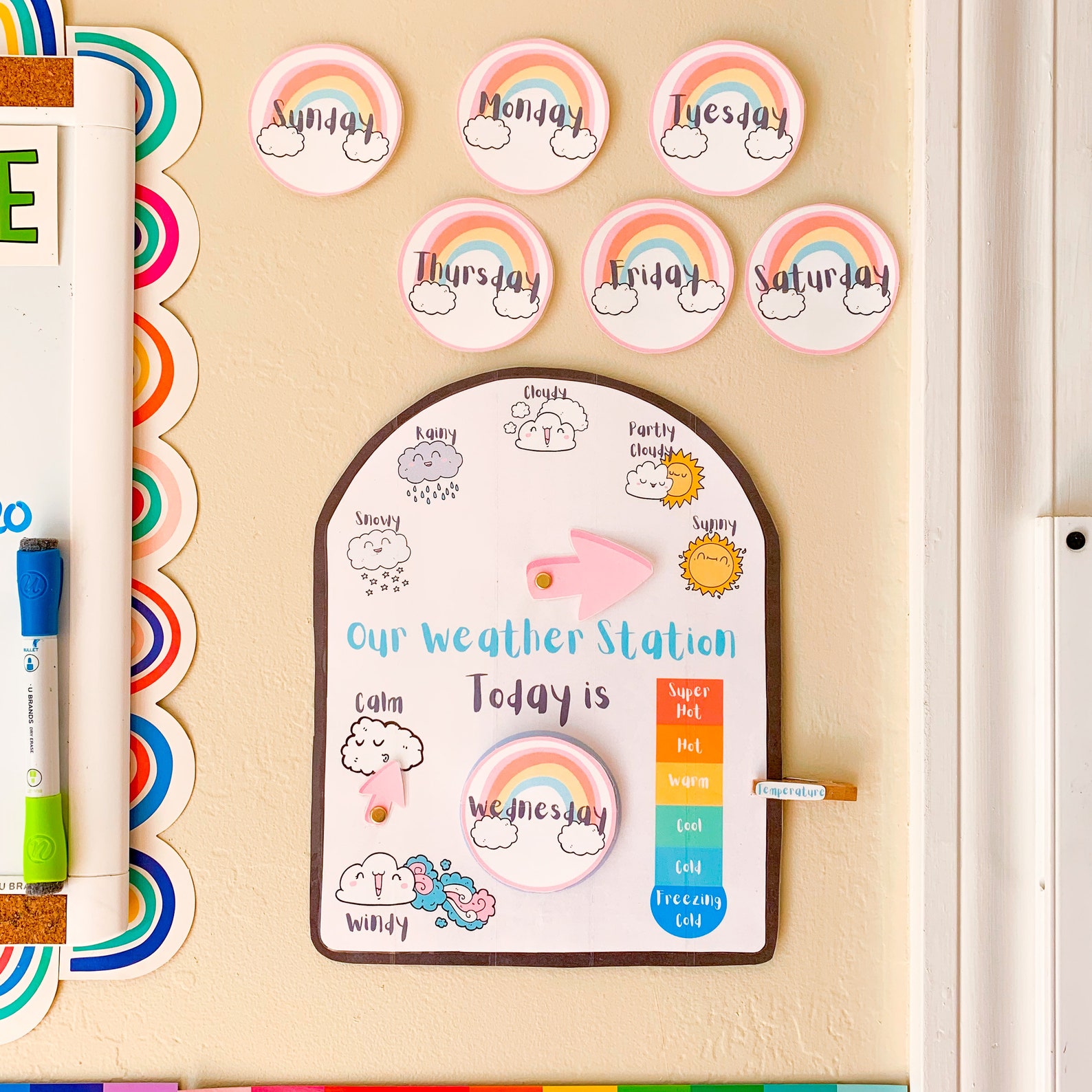 Kids Weather Station digital Download / DIY Templates for Classroom