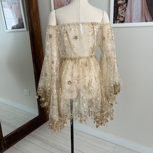 Lawton Celestial Embellished Tulle Mini Dress