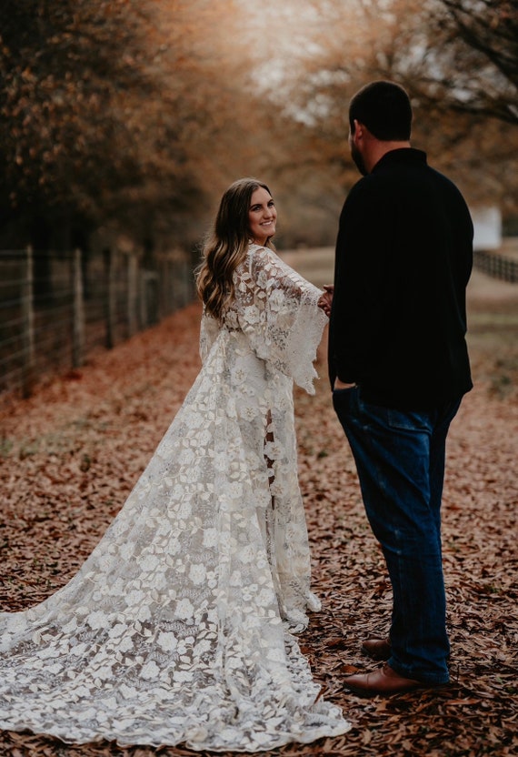PREORDER - Melody - boho floral dress - maternity dress - elopement gown - photoshoot dress
