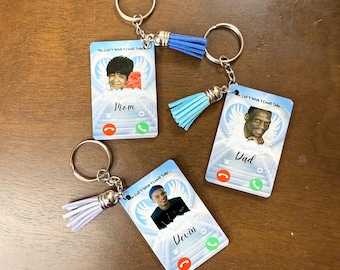Memorial Phone Call Keychain - Etsy