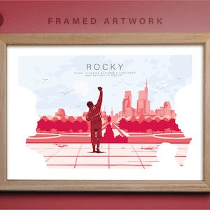 Rocky Film Poster | Minimalist Poster |  Home Decor | Movie Poster | Wall Art