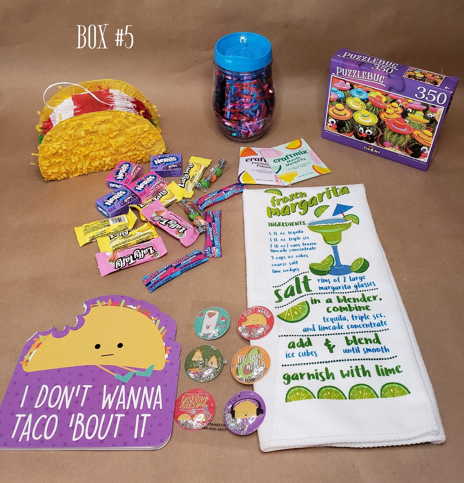 Taco gift box Taco piñata gift box Cinco de Mayo gift box Etsy