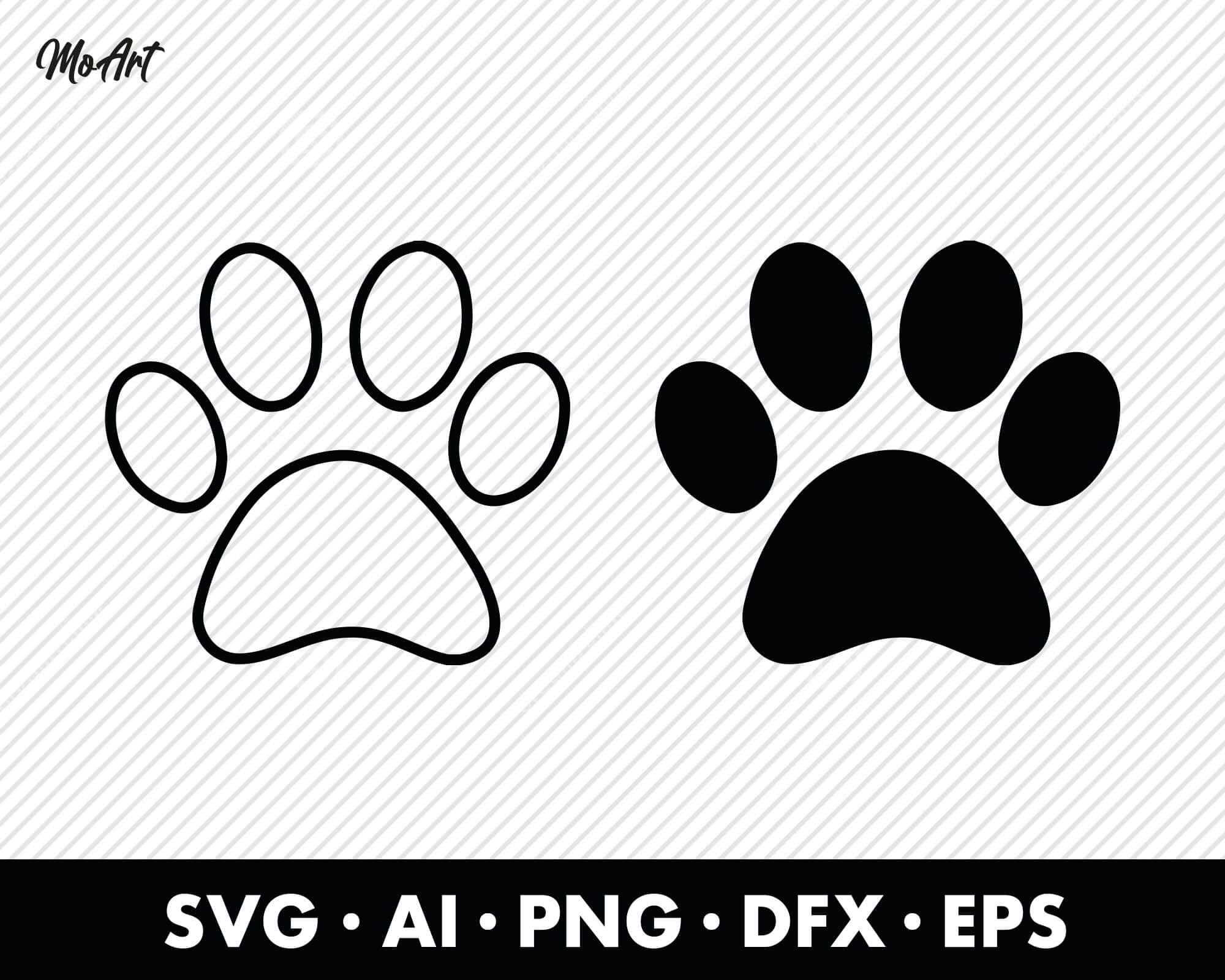 Free Free Paw Print Svg Outline 719 SVG PNG EPS DXF File