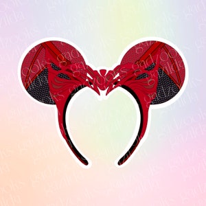 Super Hero Sticker, WandaVision Scarlet Witch Headband, Hand-Drawn, Waterproof, Unique, Nostalgic, Stocking Stuffer, Gift
