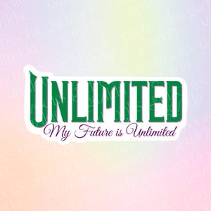 Wicked Sticker, Elphie Unlimited Future, Green Witch Vision, Hand-Drawn, Waterproof, Unique, Nostalgic, Stocking Stuffer, Gift