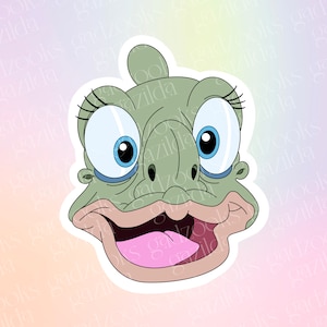 Nostalgic Cartoons, Land Before Time Sticker, Ducky Dinosaur, Hand-Drawn, Waterproof, Unique, Nostalgic, Stocking Stuffer, Gift