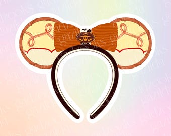Toy Story Sticker, Jessie Cowgirl Headband Bow, Hand-Drawn Waterproof Vinyl Sticker