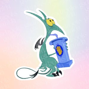 Magic Movie, Hercules Sticker, Panic Herculade, Hand-Drawn, Waterproof, Unique, Nostalgic, Stocking Stuffer, Gift