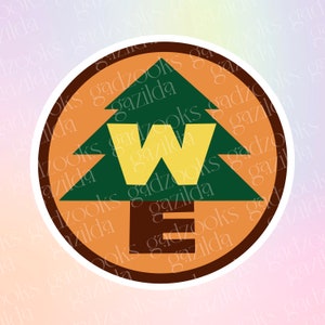 Magical Movie, UP Sticker, Russel Wilderness Explorer Logo Patch, Hand-Drawn, Waterproof, Unique, Nostalgic, Stocking Stuffer, Gift