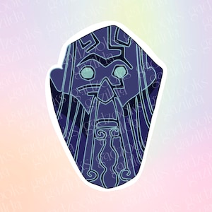 Magic Movie, Atlantis Sticker, King of Atlantis Floating Rock, Hand-Drawn, Waterproof, Unique, Nostalgic, Stocking Stuffer, Gift