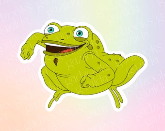 Puberty Sticker, Gratitoad, Hand-Drawn, Waterproof, Unique, Nostalgic, Stocking Stuffer, Gift