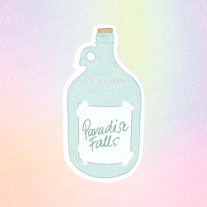 Magical Movie, UP Sticker, Paradise Falls Adventure Money Jar, Hand-Drawn, Waterproof, Unique, Nostalgic, Stocking Stuffer, Gift