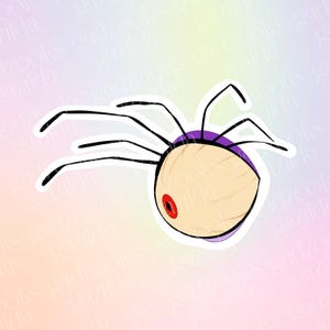 Emperor's New Groove Sticker, Yzma Eye Lashes, Hand-Drawn Water Resistant Vinyl Sticker