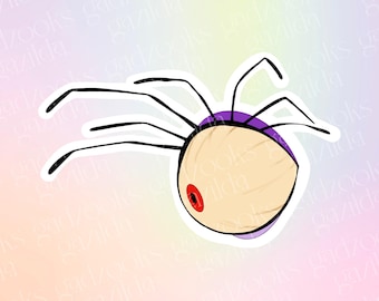 Emperor's New Groove Sticker, Yzma Eye Lashes, Hand-Drawn Waterproof Vinyl Sticker