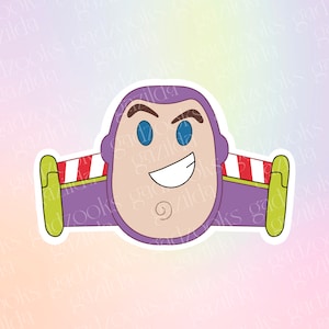 Magical Movie, Toy Story Sticker, Buzz Lightyear Space Ranger, Hand-Drawn, Waterproof, Unique, Nostalgic, Stocking Stuffer, Gift