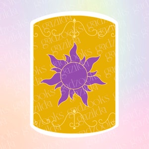 Magic Movie, Tangled Sticker, Corona Star Lantern Lost Princess, Hand-Drawn, Waterproof, Unique, Nostalgic, Stocking Stuffer, Gift