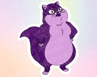 Puberty Sticker, Depression Kitty, Hand-Drawn, Waterproof, Unique, Nostalgic, Stocking Stuffer, Gift