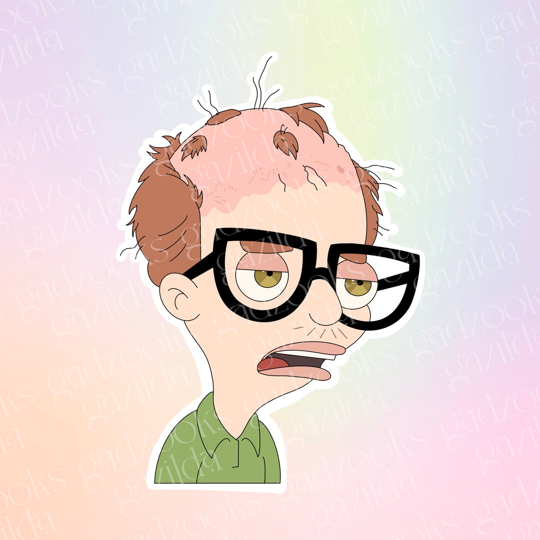 Big Mouth Sticker, Andrew Bald Btch Sticker, Stocking Stuffer, Unique