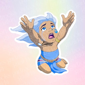 Magic Movie, Atlantis Sticker, Kida Baby Crying Disaster, Hand-Drawn, Waterproof, Unique, Nostalgic, Stocking Stuffer, Gift