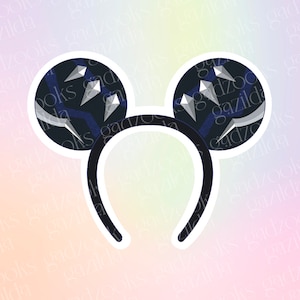 Super Hero Sticker, Black Panther Wakanda King Headband, Hand-Drawn, Waterproof, Unique, Nostalgic, Stocking Stuffer, Gift