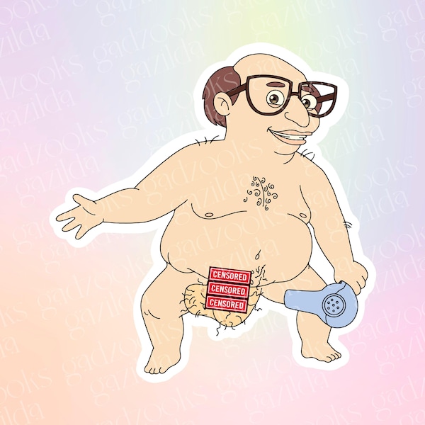 Big Mouth Sticker, Marty Glouberman, Hand-Drawn Waterproof Vinyl Sticker