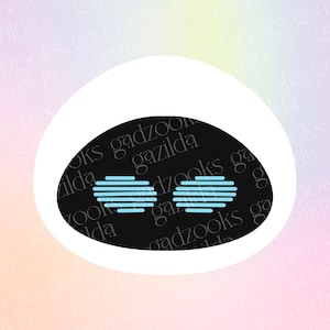 Wall-E Sticker, EEVa Bestie Robot Friend, Hand-Drawn Waterproof Vinyl Sticker
