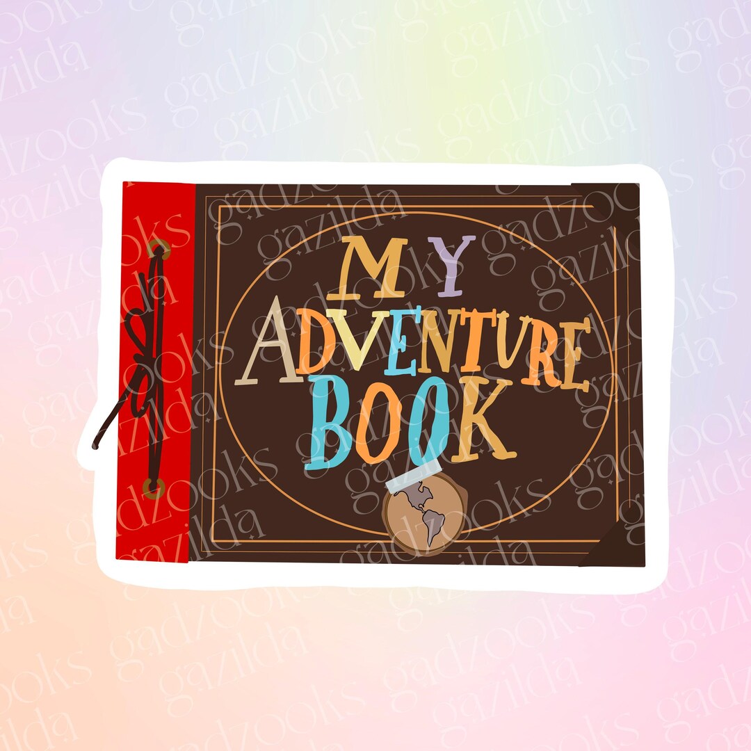 UP Sticker, Adventure Book Paradise Falls, Hand-drawn Waterproof Vinyl ...
