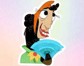 Emperor's New Groove Sticker, Llama Bride, Hand-Drawn Waterproof Vinyl Sticker