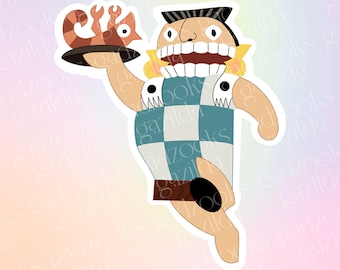 Emperor's New Groove Sticker, Big Boy Restaurant, Hand-Drawn Waterproof Vinyl Sticker