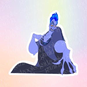 Magic Movie, Hercules Sticker, Hades Flame Demon, Hand-Drawn, Waterproof, Unique, Nostalgic, Stocking Stuffer, Gift