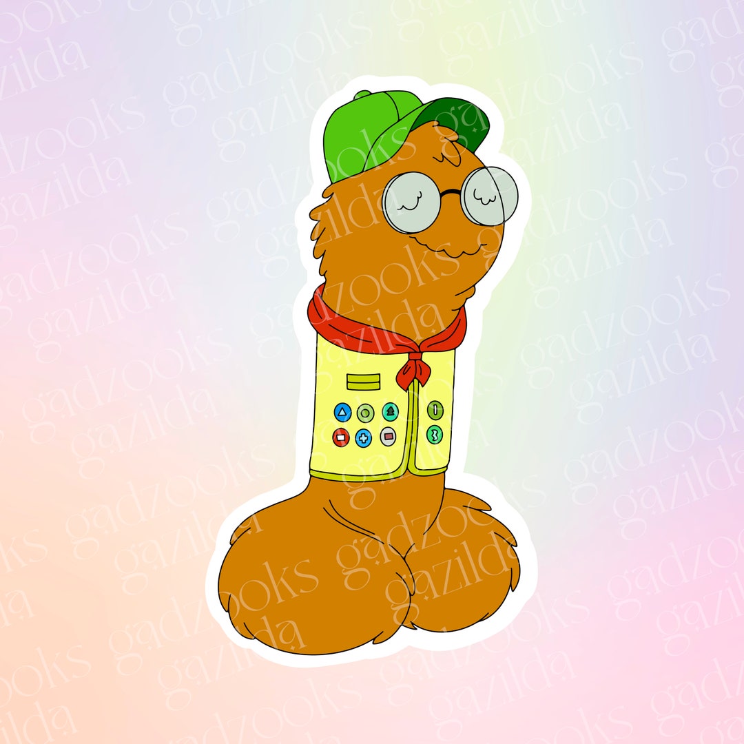 Puberty Sticker, Maury’s Penis Scout, Hand-drawn, Waterproof, Unique ...