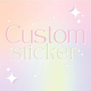 Custom Sticker Request, Custom Size Request, Hand-Drawn, Waterproof, Unique, Nostalgic, Stocking Stuffer, Gift