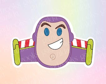 Toy Story Sticker, Buzz Lightyear Space Ranger, Hand-Drawn Waterproof Vinyl Sticker