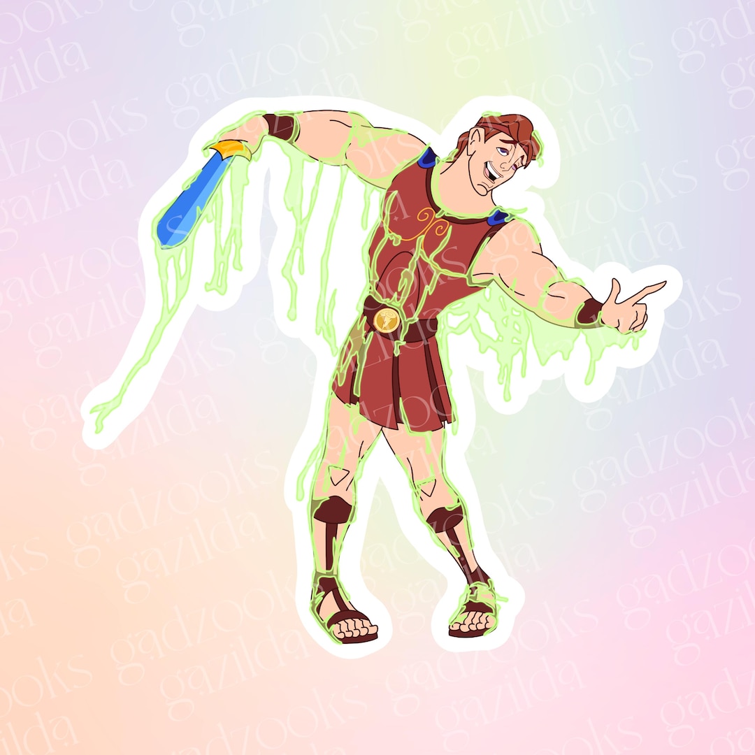 Heracles Sticker Hercules Sticker, Hercules Hero, Hand-drawn Waterproof Vinyl Sticker - Etsy