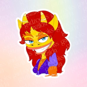 Puberty Sticker, Connie Majestic, Hand-Drawn, Waterproof, Unique, Nostalgic, Stocking Stuffer, Gift