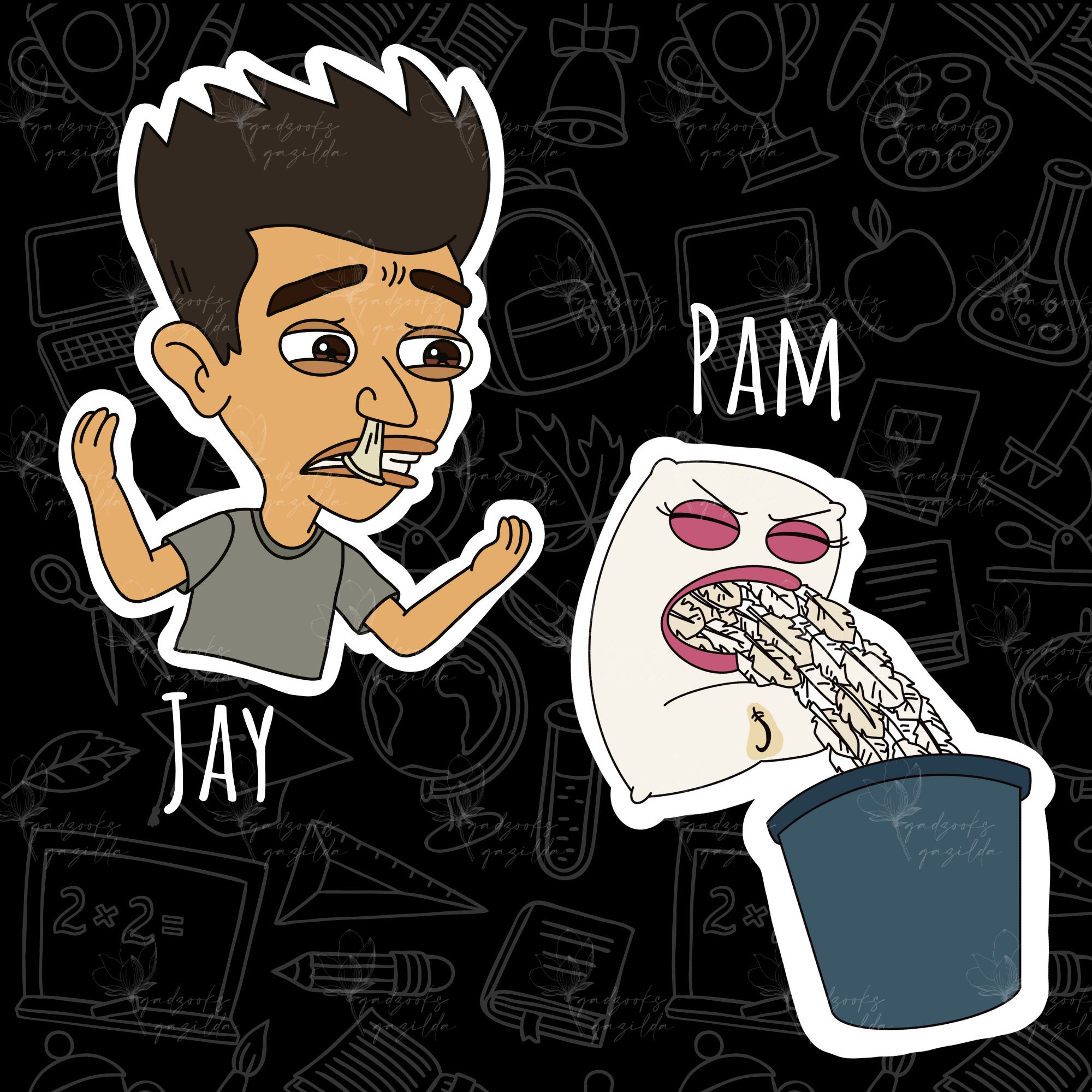 Big Mouth Sticker Big Mouth Collection Connie Sticker Etsy