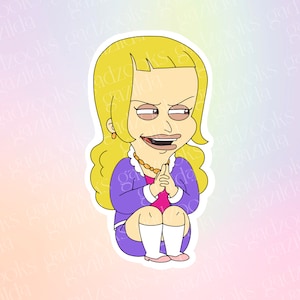 Puberty Sticker, Lola Evil, Hand-Drawn, Waterproof, Unique, Nostalgic, Stocking Stuffer, Gift