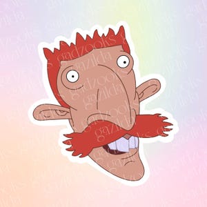 Wild Thornberry’s Sticker, Nigel Smashing Dad, Hand-Drawn Waterproof Vinyl Sticker
