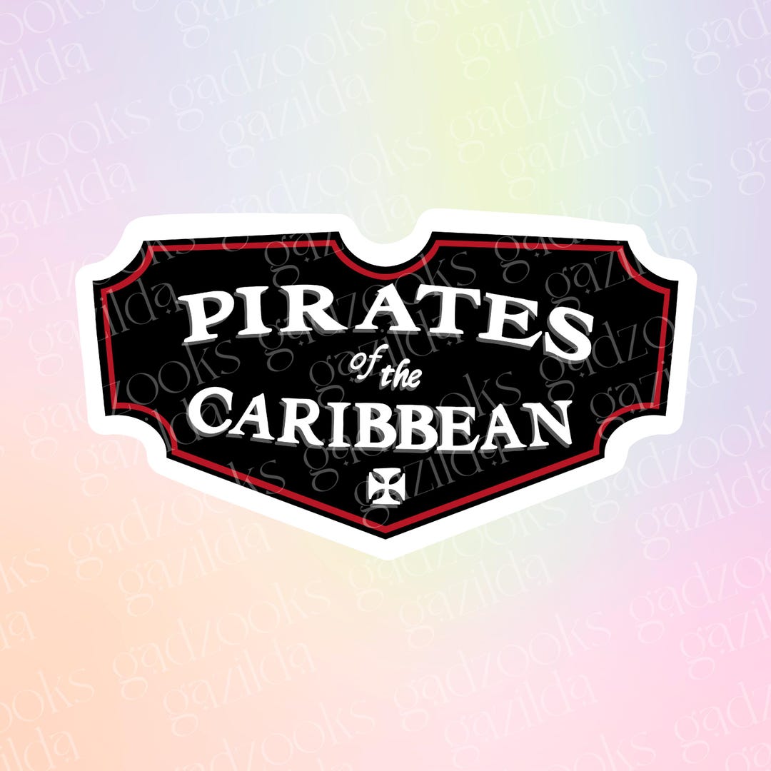 Wgi Sticker Magicland Sticker, Pirates, Hand-drawn Waterproof Vinyl Sticker - Etsy