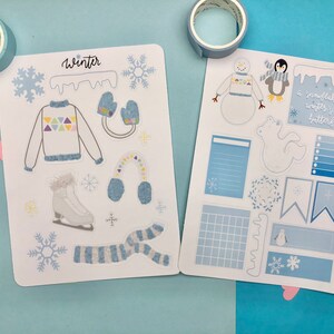 Conjunto de pegatinas del País de las Maravillas de Invierno