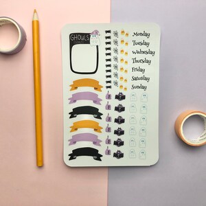 Halloween stickers l planner stickers l kogel dagboek stickers