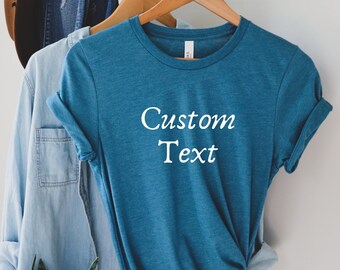Create Your Custom Tshirt Your Text or Logo Make Your Own - Etsy