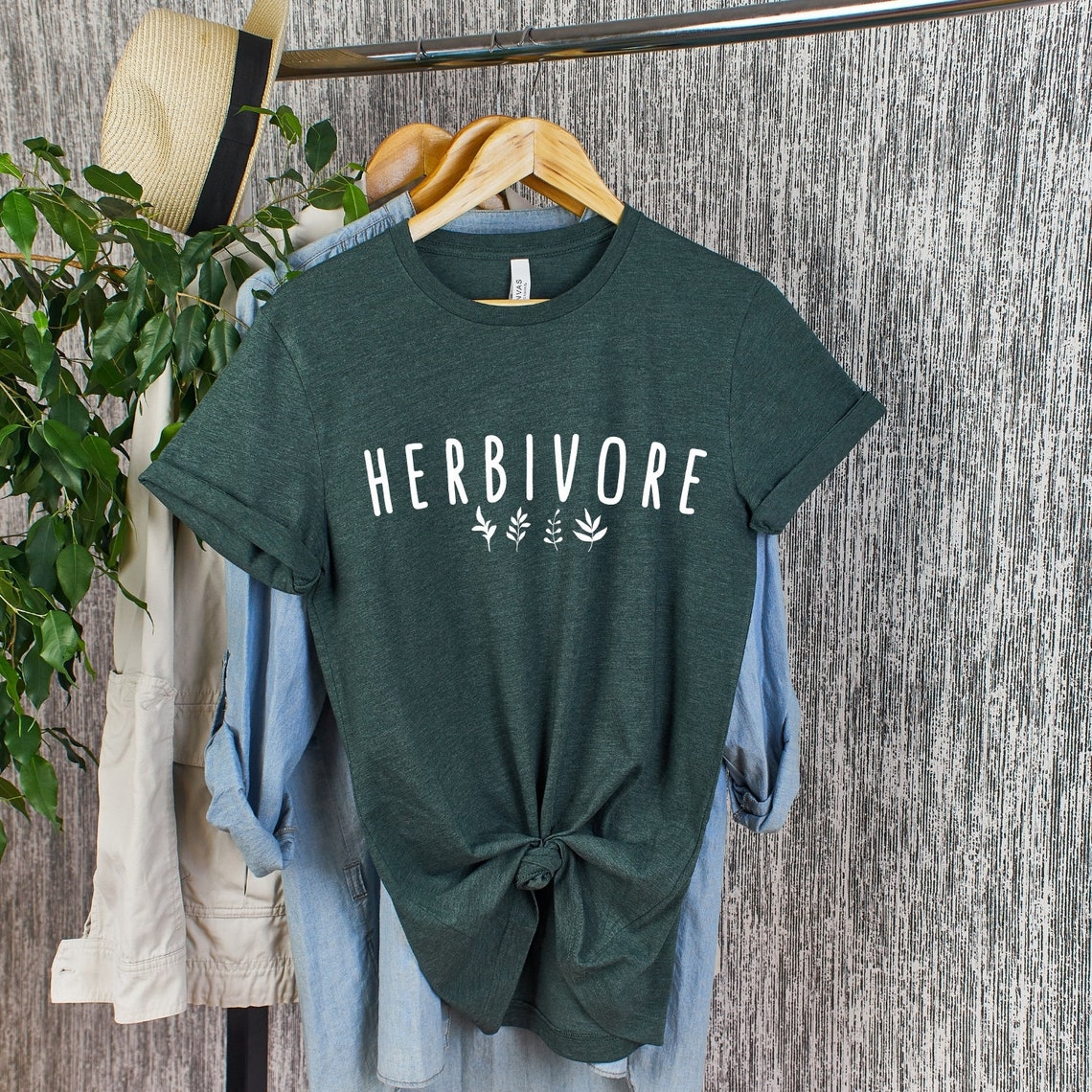 Herbivore Shirt Plant Based Shirt Herbivore TShirt Veggie Etsy