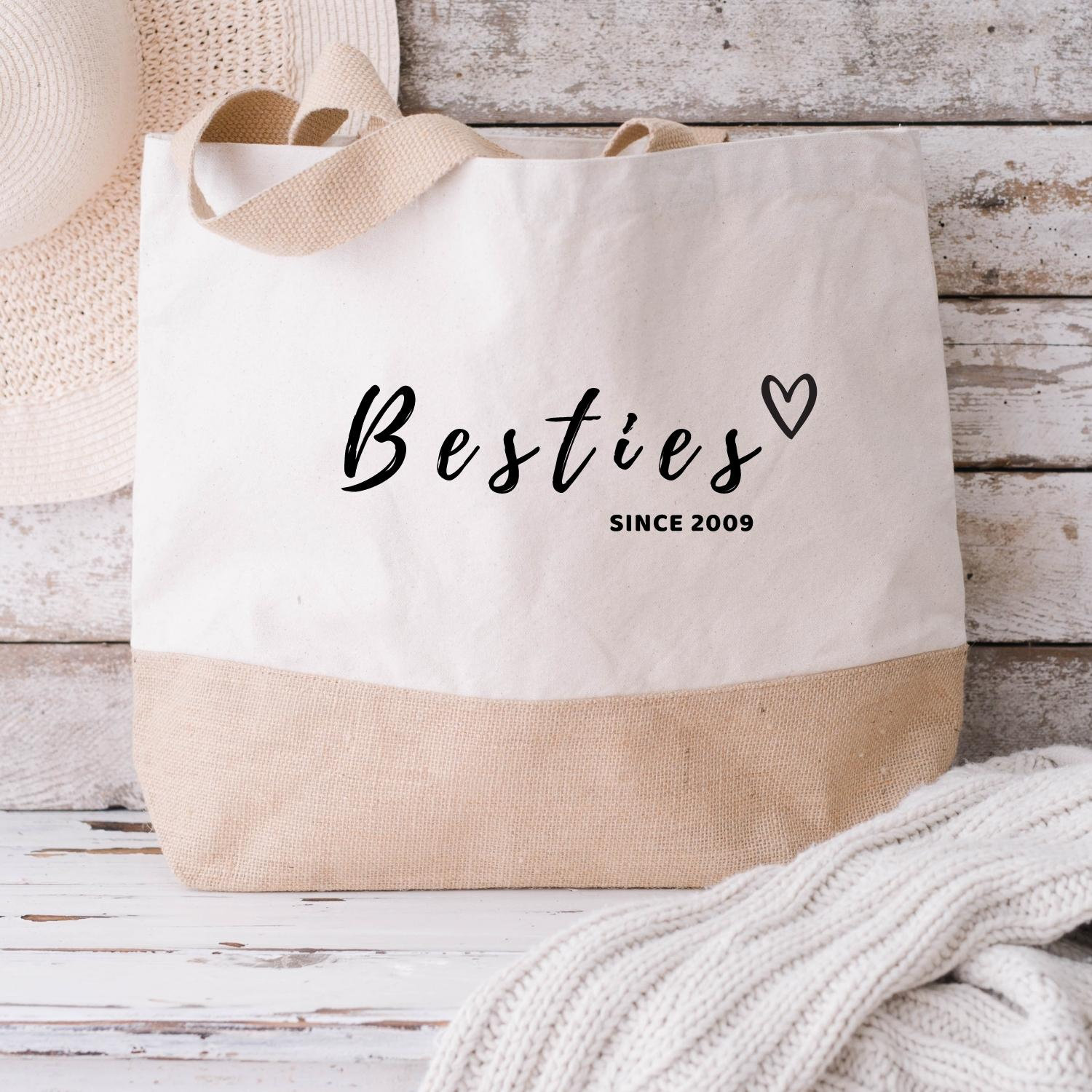 Best Friends Tote Bags, Personalized Tote, Designer Bags, Girls Trip Bag,  Girlfriends Gift