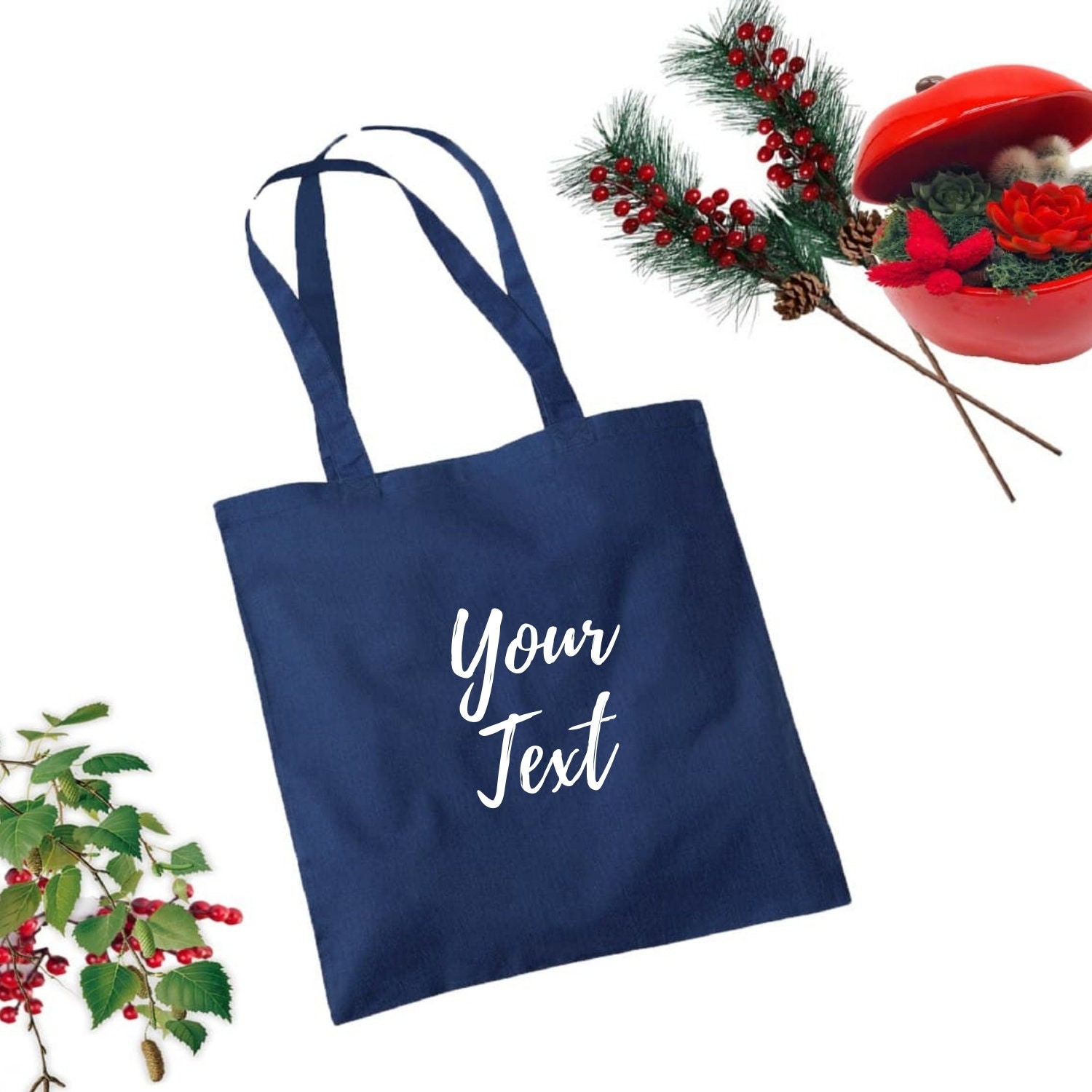 Custom Printed Tote Personalized Canvas Tote Bag Shoulder Etsy UK