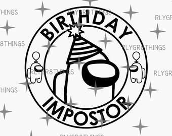 Download Among Us Birthday Etsy